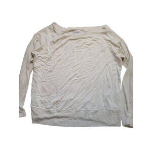 Athleta Beige Long Sleeve Sweater Size 1X Athleisure Casual Yoga Vacation Sport